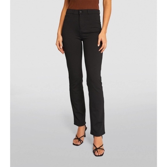 L'AGENCE Dean High Rise Cigarette Pants in Black Size 32 - Picture 1 of 8